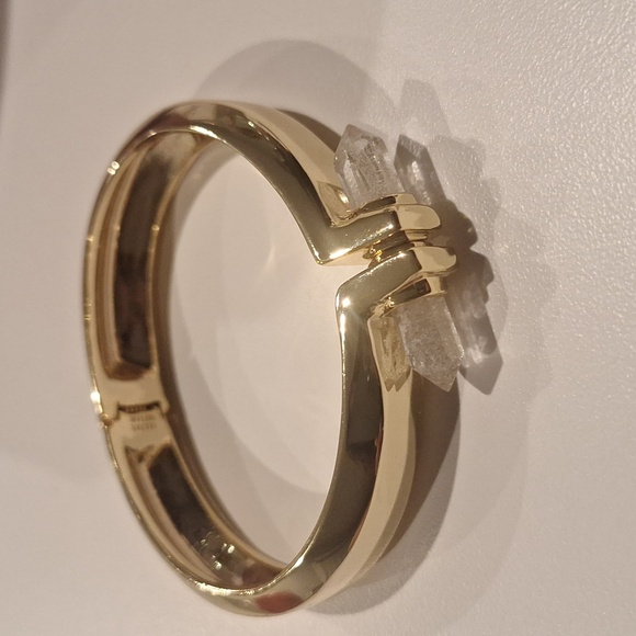 Alexis bitter .miss havisham gold bangle with crystal - Picture 2 of 5
